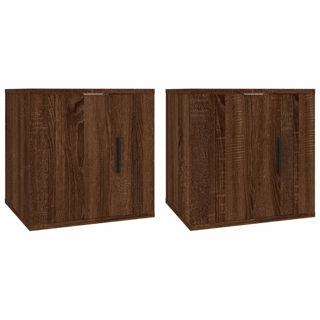 Dulapuri TV montate pe perete 2 buc. stejar maro 40x34,5x40 cm GartenMobel Dekor