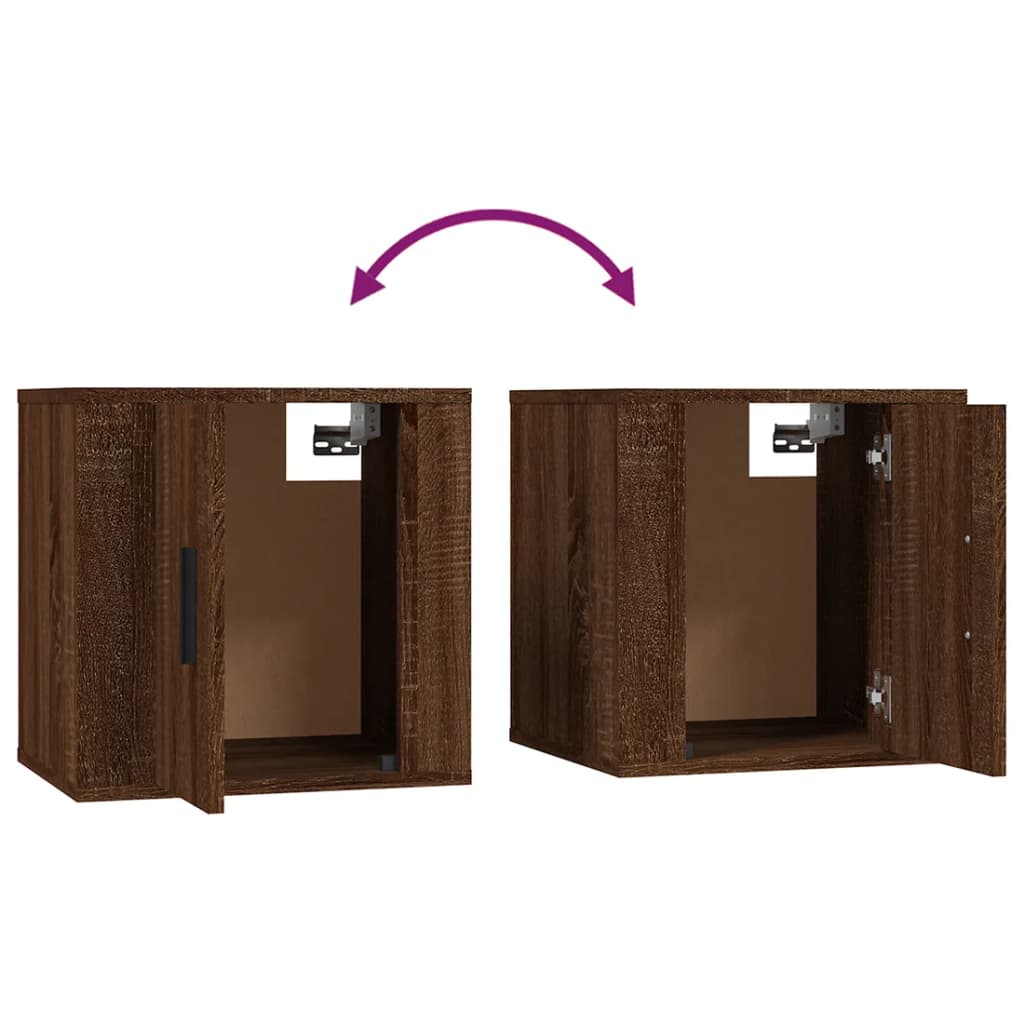 Dulapuri TV montate pe perete 2 buc. stejar maro 40x34,5x40 cm GartenMobel Dekor