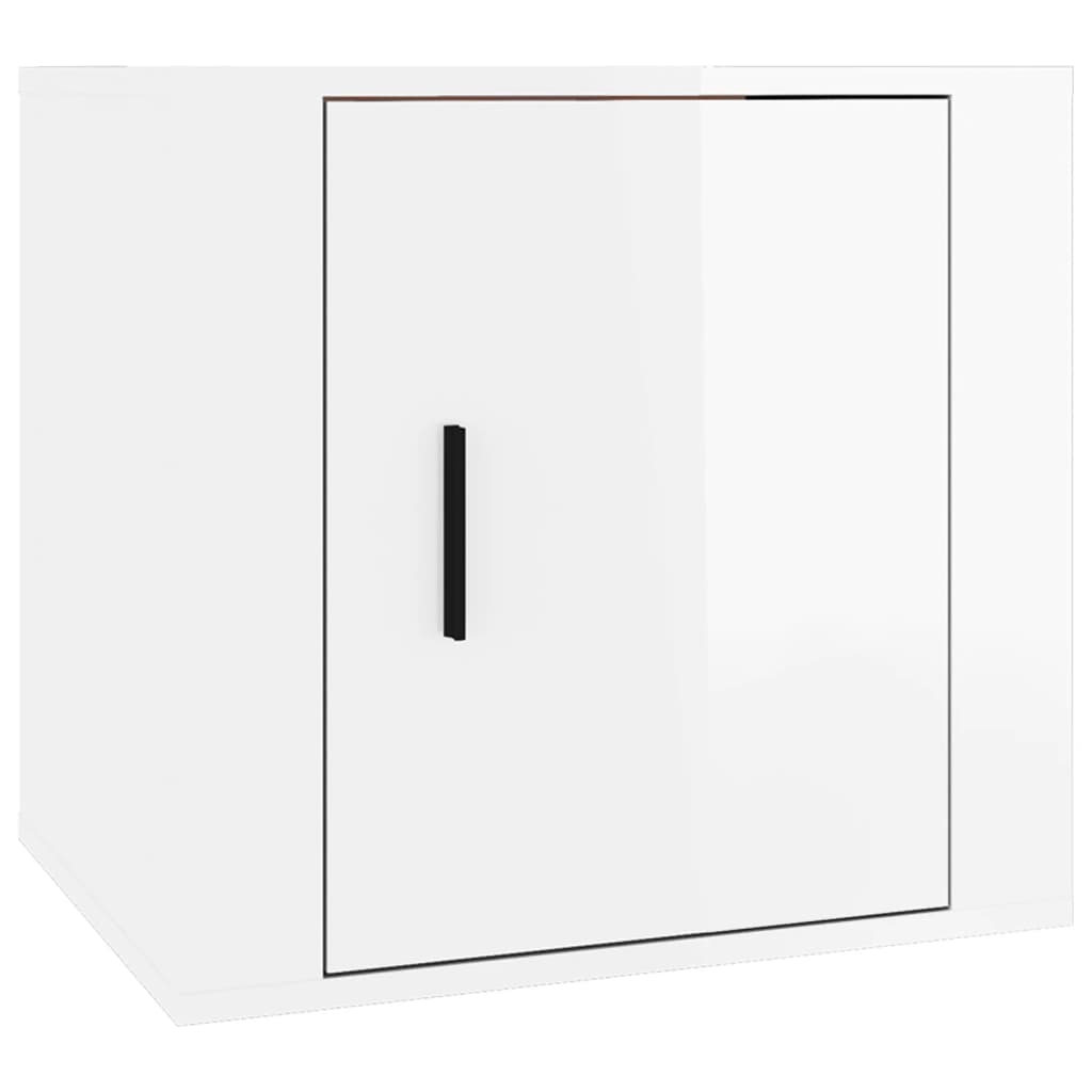 Noptiere, 2 buc., alb extralucios, 50x39x47 cm GartenMobel Dekor