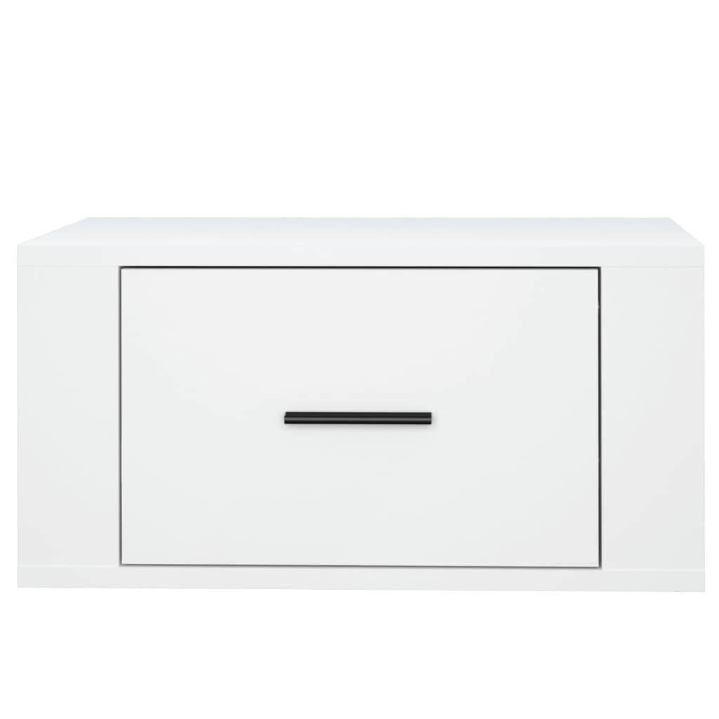 Noptiere de perete, 2 buc., alb, 50x36x25 cm GartenMobel Dekor
