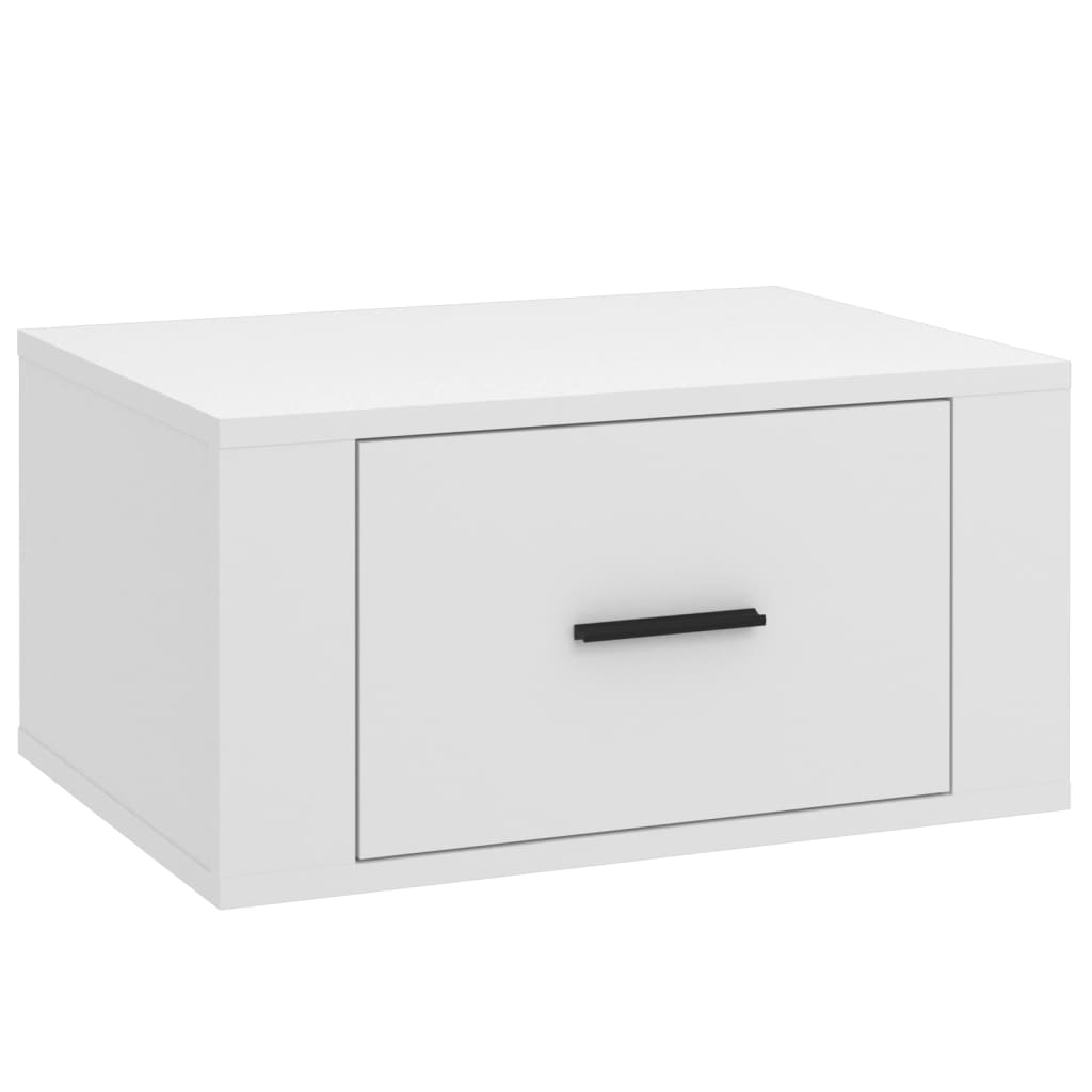 Noptiere de perete, 2 buc., alb, 50x36x25 cm GartenMobel Dekor