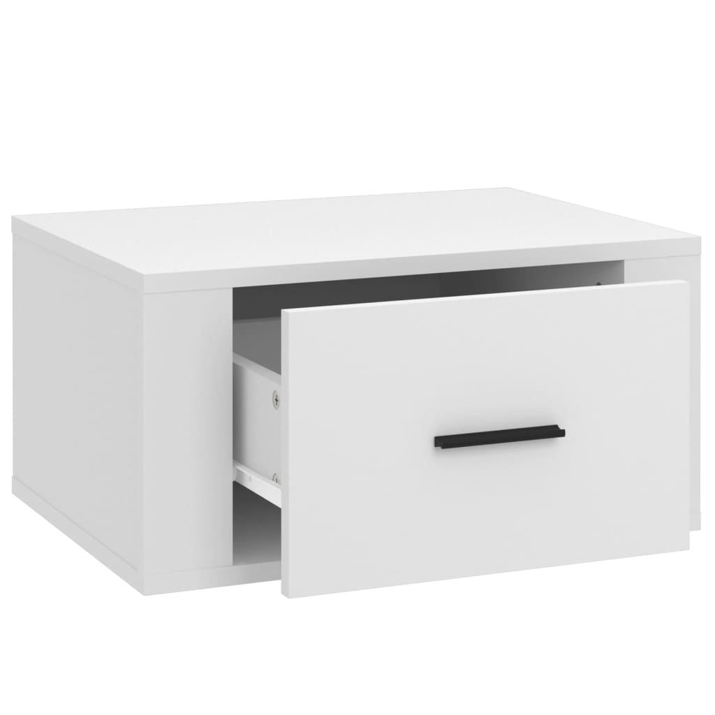 Noptiere de perete, 2 buc., alb, 50x36x25 cm GartenMobel Dekor