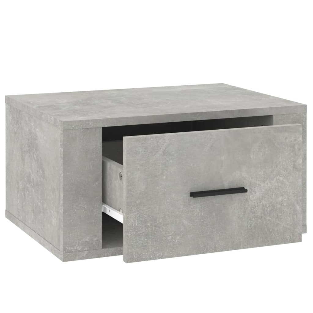 Noptiere de perete, 2 buc., gri beton, 50x36x25 cm GartenMobel Dekor