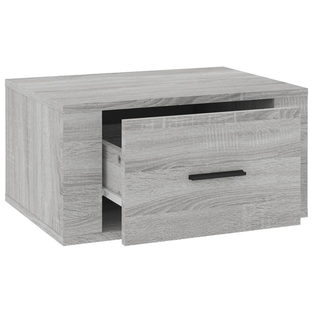 Noptiere de perete, 2 buc., gri sonoma, 50x36x25 cm GartenMobel Dekor