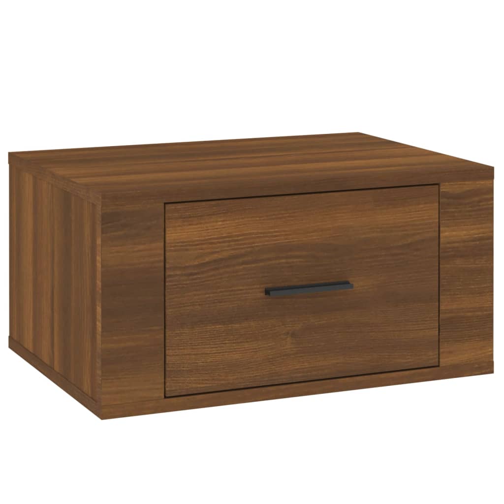 Noptiere de perete, 2 buc., stejar maro, 50x36x25 cm GartenMobel Dekor