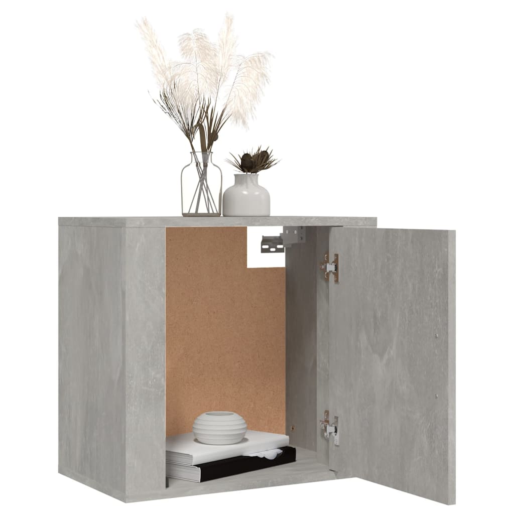 Noptiere de perete, 2 buc., gri beton, 50x30x47 cm GartenMobel Dekor