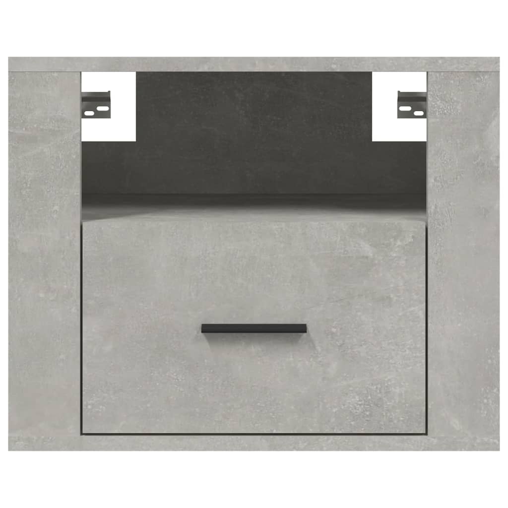 Noptiere de perete, 2 buc., gri beton, 50x36x40 cm GartenMobel Dekor