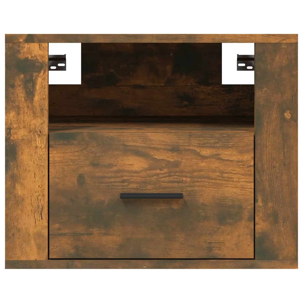 Noptiere de perete, 2 buc., stejar fumuriu, 50x36x40 cm GartenMobel Dekor