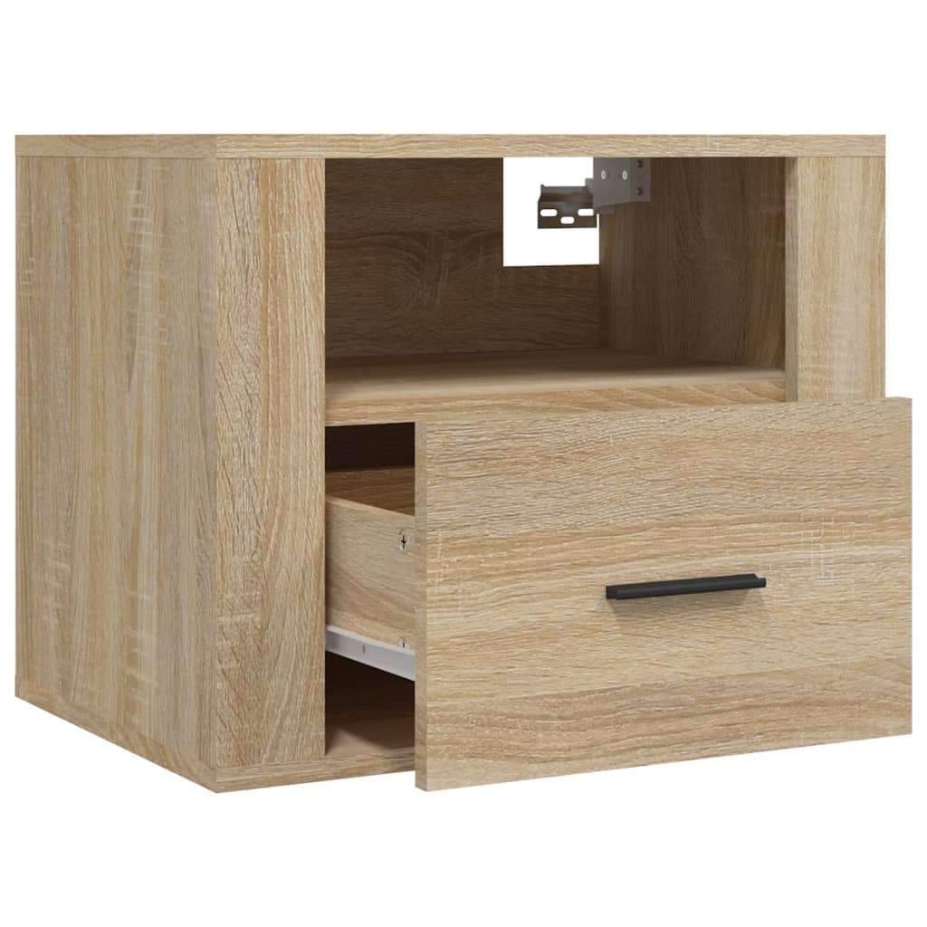 Noptiere de perete, 2 buc., stejar sonoma, 50x36x40 cm GartenMobel Dekor
