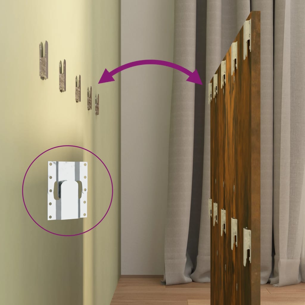 Tăblie de pat, stejar afumat, 120x1,5x80 cm, lemn compozit GartenMobel Dekor