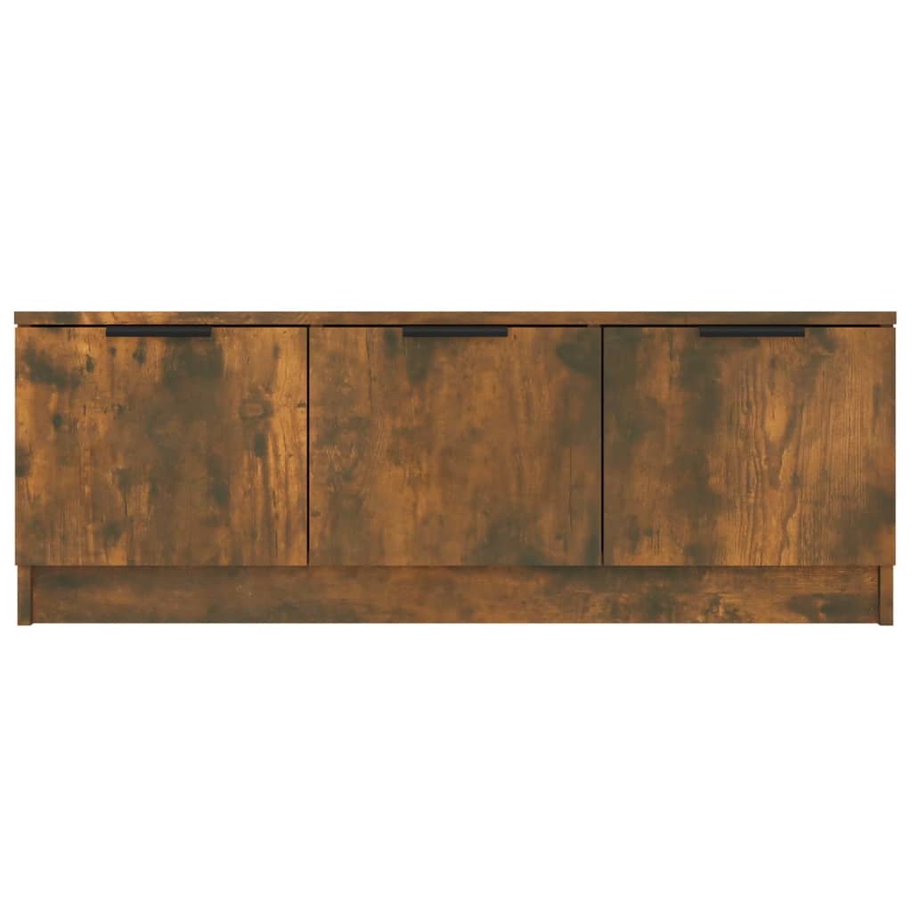 Comodă TV, stejar fumuriu, 102x35x36,5 cm, lemn prelucrat GartenMobel Dekor