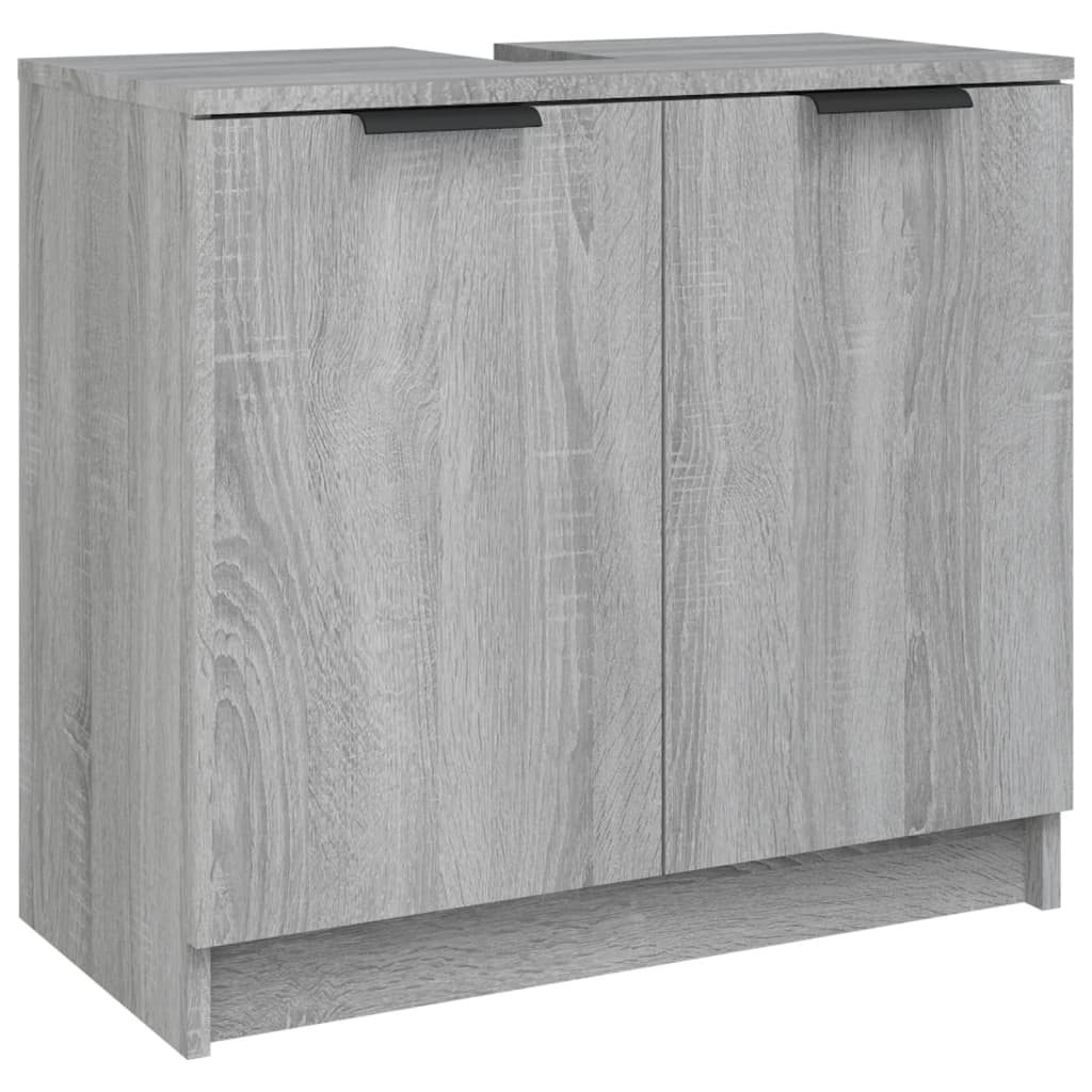Dulap de baie, sonoma gri, 64,5x33,5x59 cm, lemn prelucrat GartenMobel Dekor