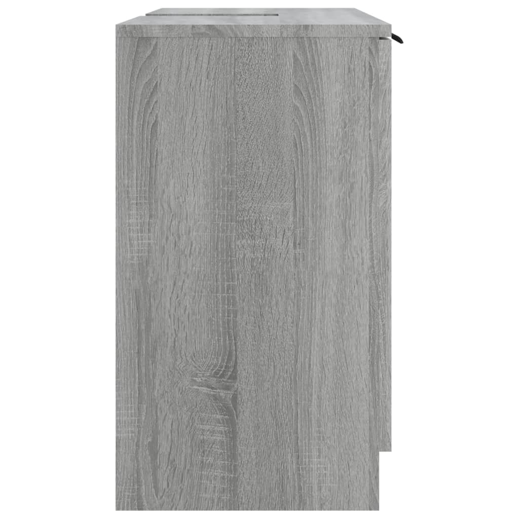 Dulap de baie, sonoma gri, 64,5x33,5x59 cm, lemn prelucrat GartenMobel Dekor