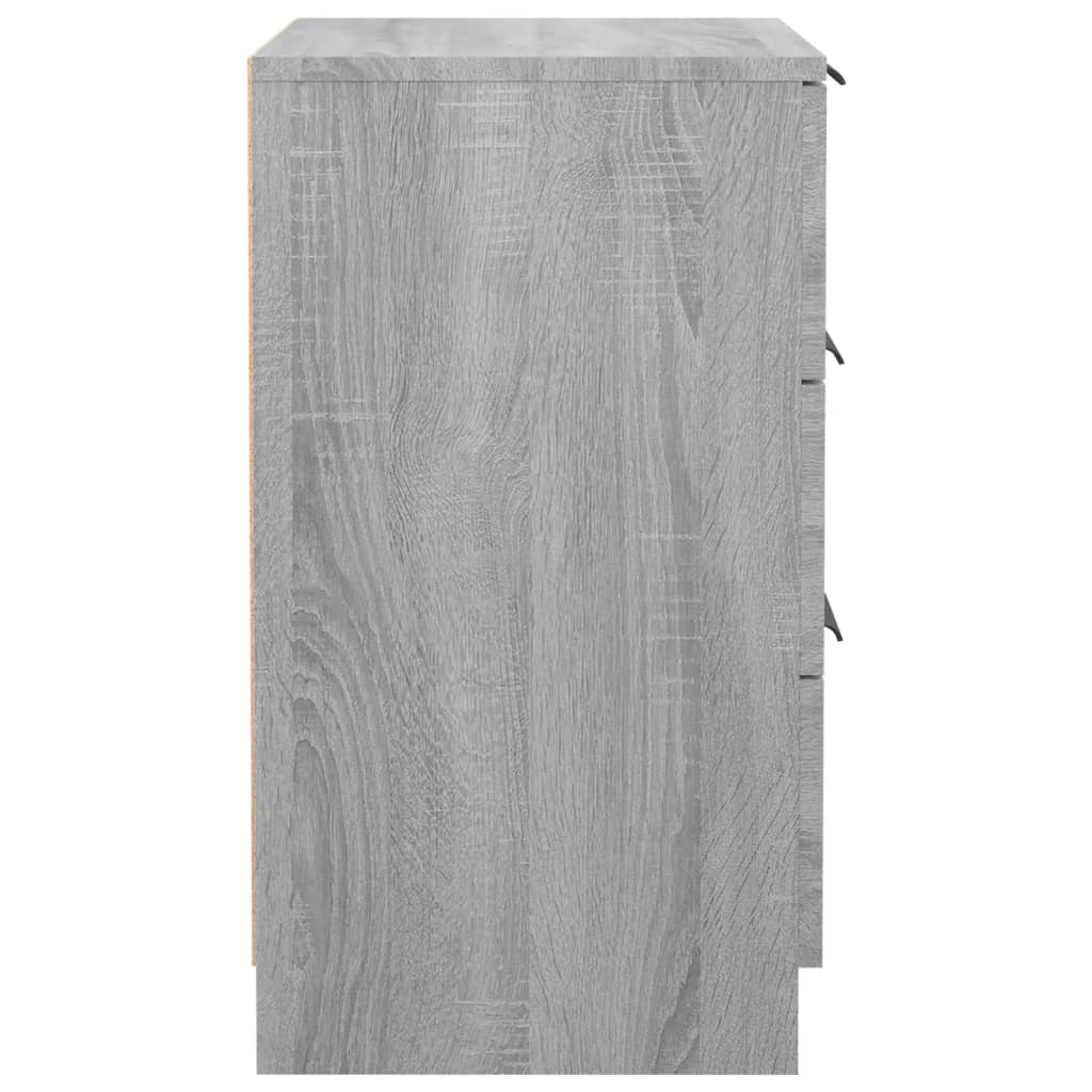 Noptiere, 2 buc., sonoma gri, 40x36x65 cm GartenMobel Dekor