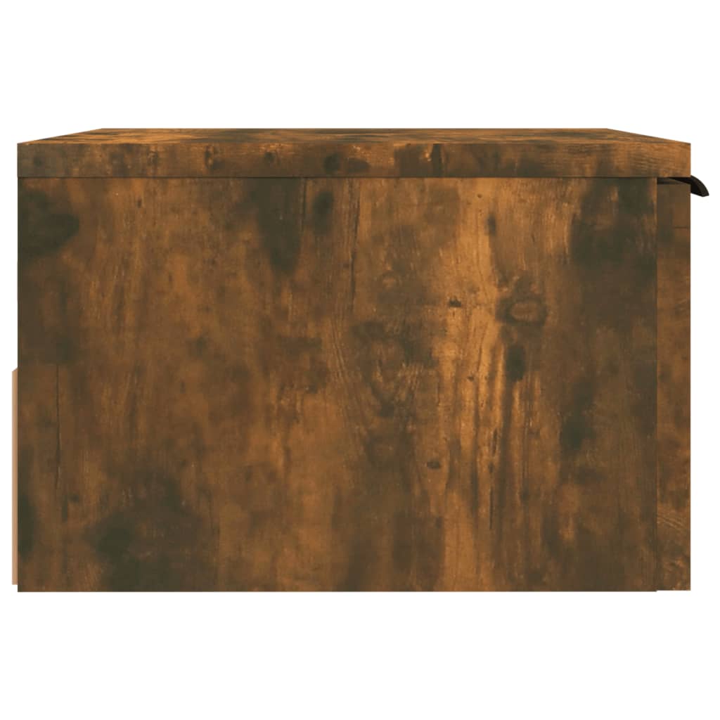 Noptiere de perete, 2 buc., stejar fumuriu, 34x30x20 cm GartenMobel Dekor
