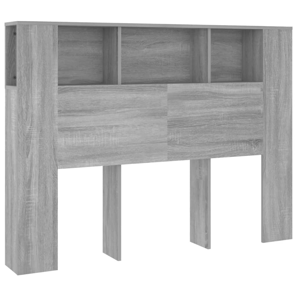 Tăblie de pat cu dulap, gri sonoma, 140x18,5x104,5 cm GartenMobel Dekor