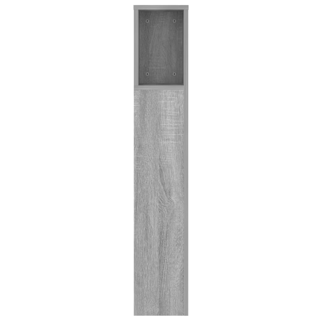 Tăblie de pat cu dulap, gri sonoma, 140x18,5x104,5 cm GartenMobel Dekor