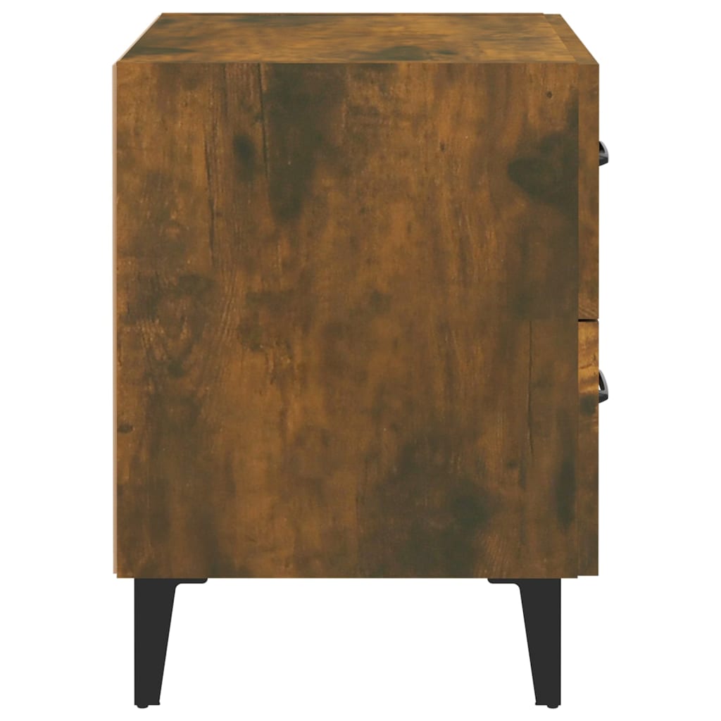 Noptiere, 2 buc., stejar fumuriu, 40x35x47,5 cm GartenMobel Dekor