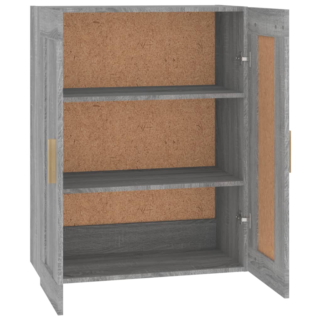 Dulap de perete, gri sonoma, 69,5x32,5x90 cm, lemn prelucrat GartenMobel Dekor