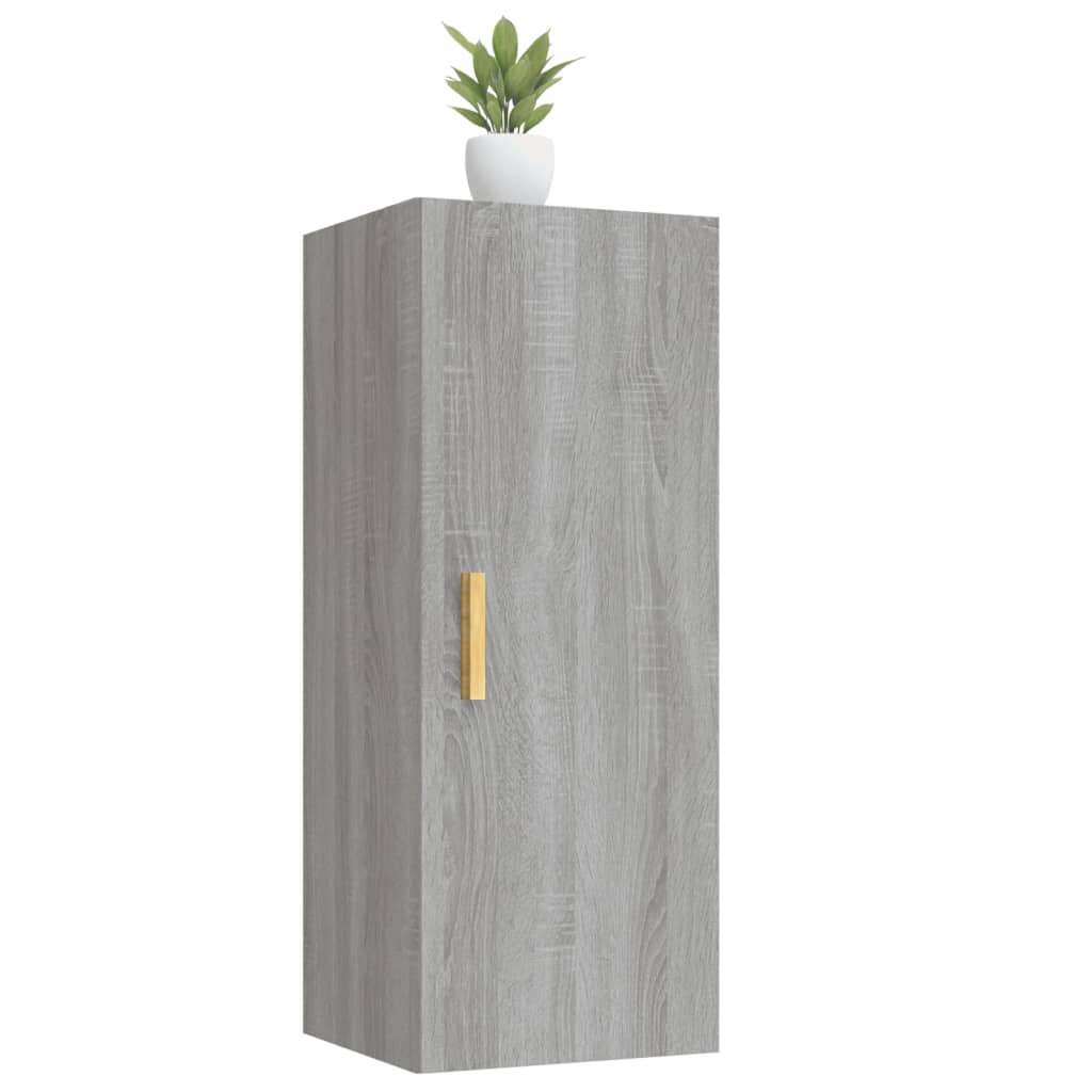Dulap de perete, gri sonoma, 34,5x34x90 cm, lemn compozit GartenMobel Dekor