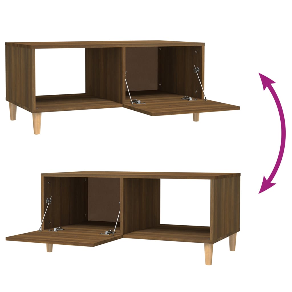 Măsuță de cafea, stejar maro, 89,5x50x40 cm, lemn compozit GartenMobel Dekor