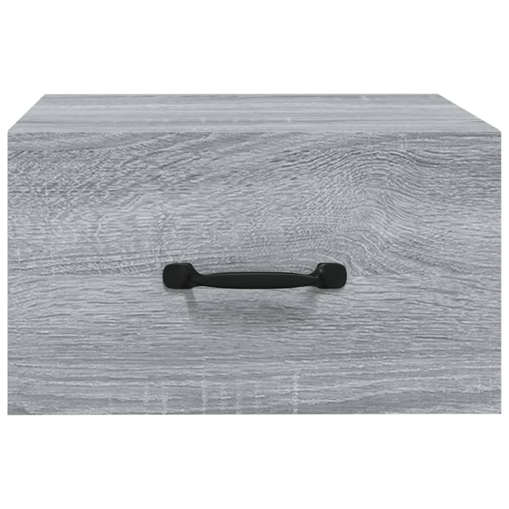 Noptiere de perete, 2 buc., sonoma gri, 35x35x20 cm   GartenMobel Dekor