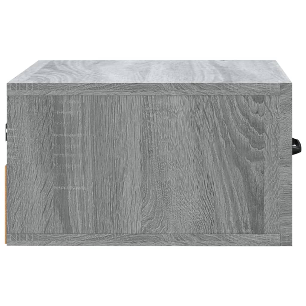Noptiere de perete, 2 buc., sonoma gri, 35x35x20 cm   GartenMobel Dekor