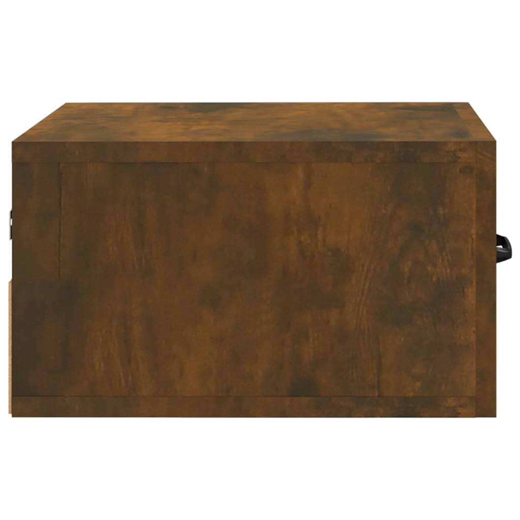 Noptiere de perete, 2 buc., stejar fumuriu, 35x35x20 cm   GartenMobel Dekor