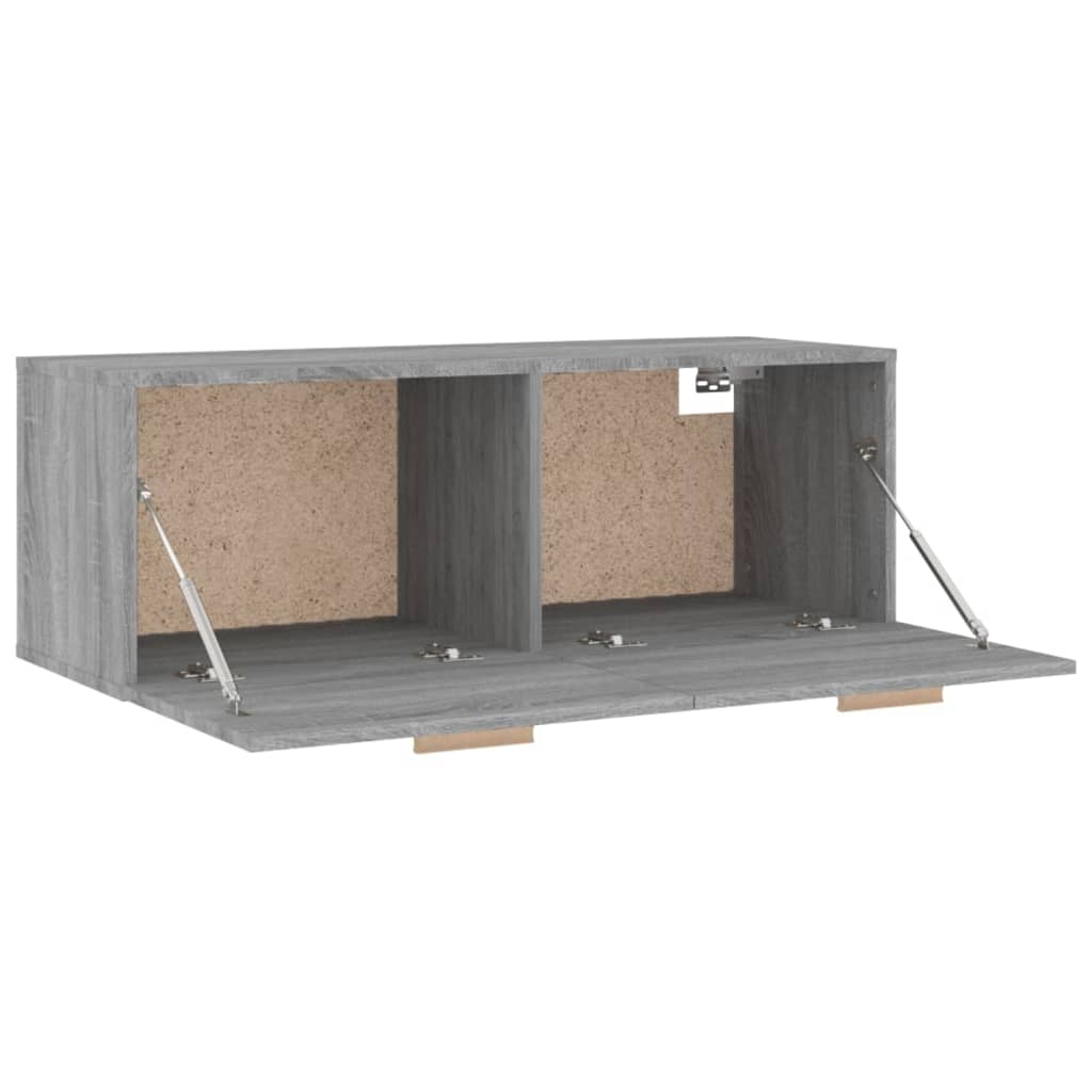 Dulap de perete, gri sonoma, 100x36,5x35 cm, lemn prelucrat GartenMobel Dekor