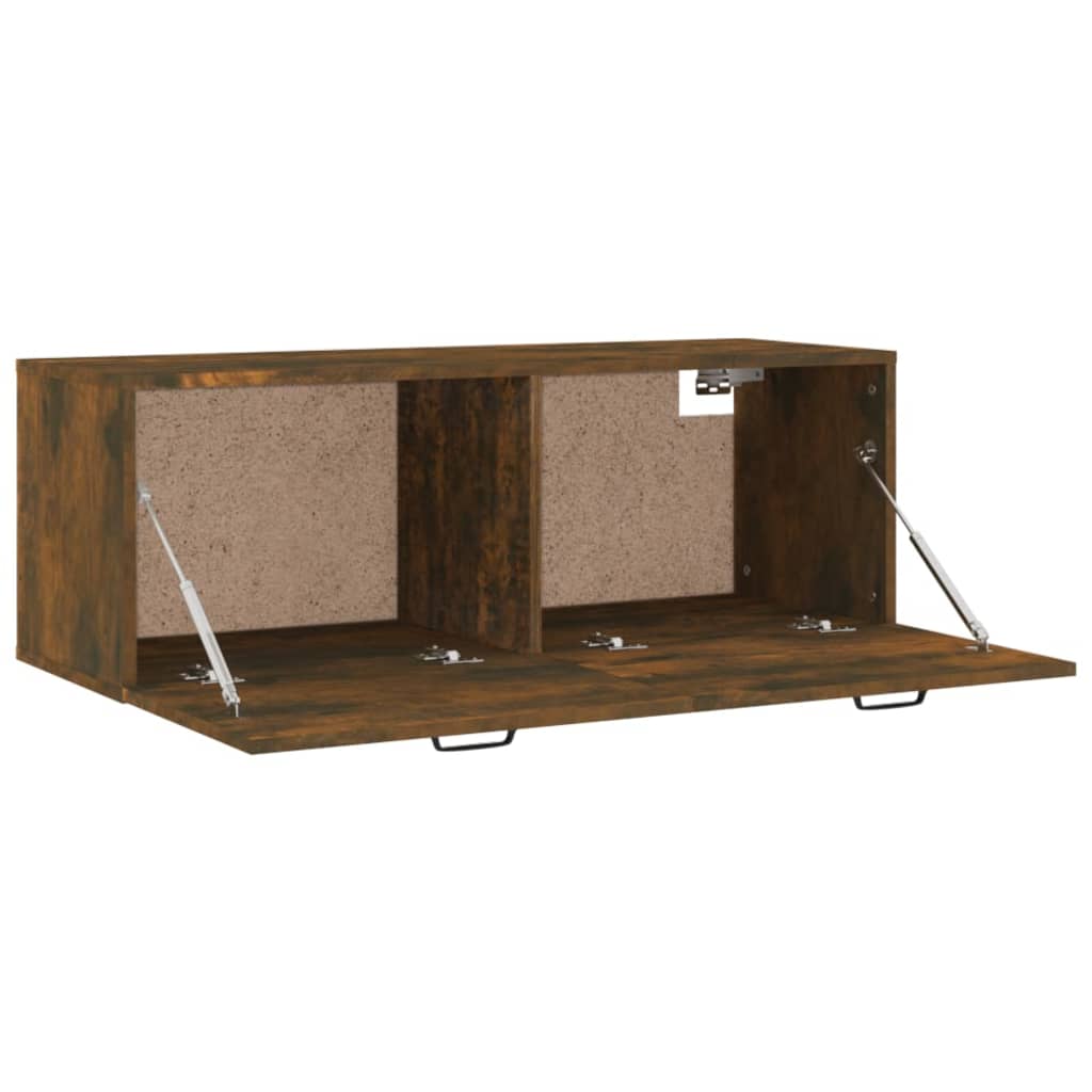 Dulap de perete, stejar fumuriu, 100x36,5x35 cm, lemn prelucrat GartenMobel Dekor