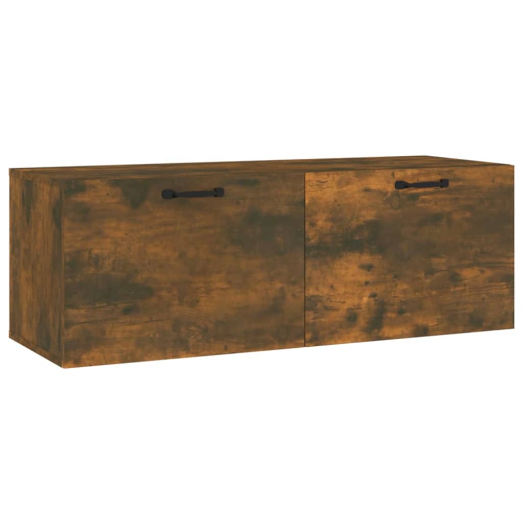 Dulap de perete, stejar fumuriu, 100x36,5x35 cm, lemn prelucrat GartenMobel Dekor