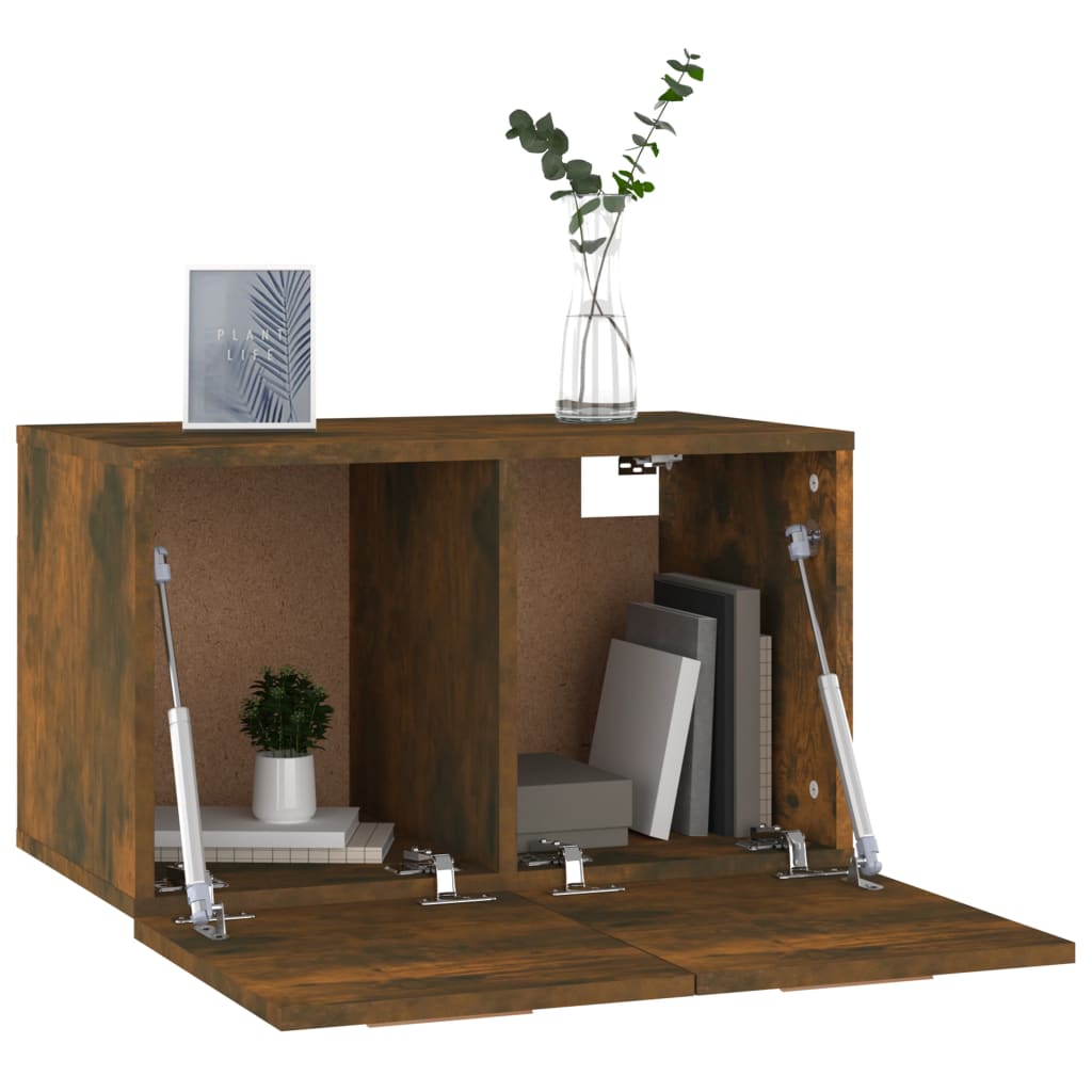 Dulap de perete, stejar fumuriu, 60x36,5x35 cm, lemn prelucrat GartenMobel Dekor