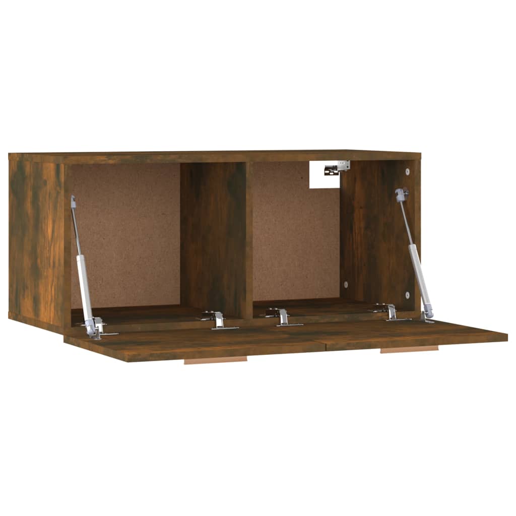Dulap de perete, stejar fumuriu, 80x35x36,5 cm, lemn compozit GartenMobel Dekor