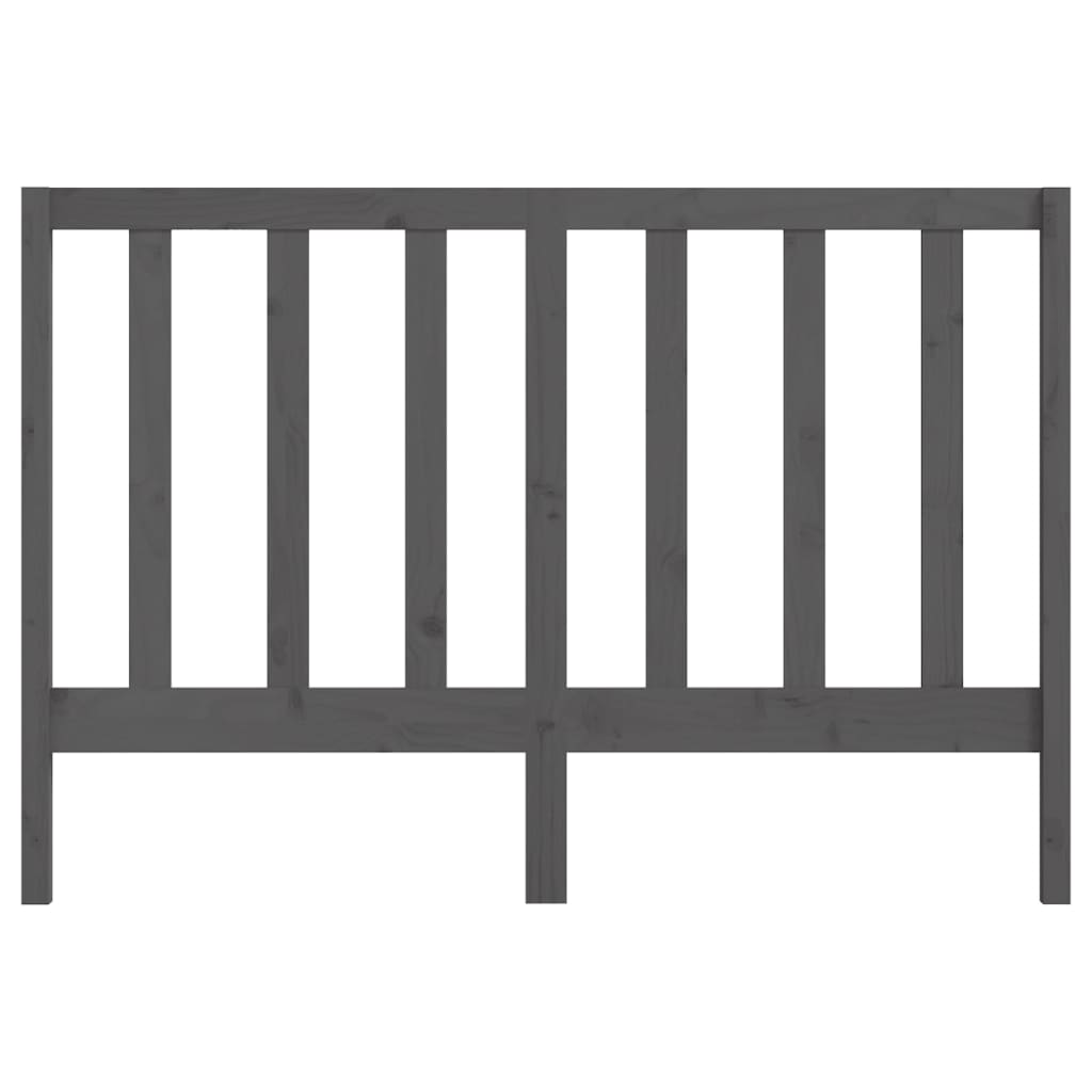 Tăblie de pat, gri, 141x4x100 cm, lemn masiv de pin GartenMobel Dekor