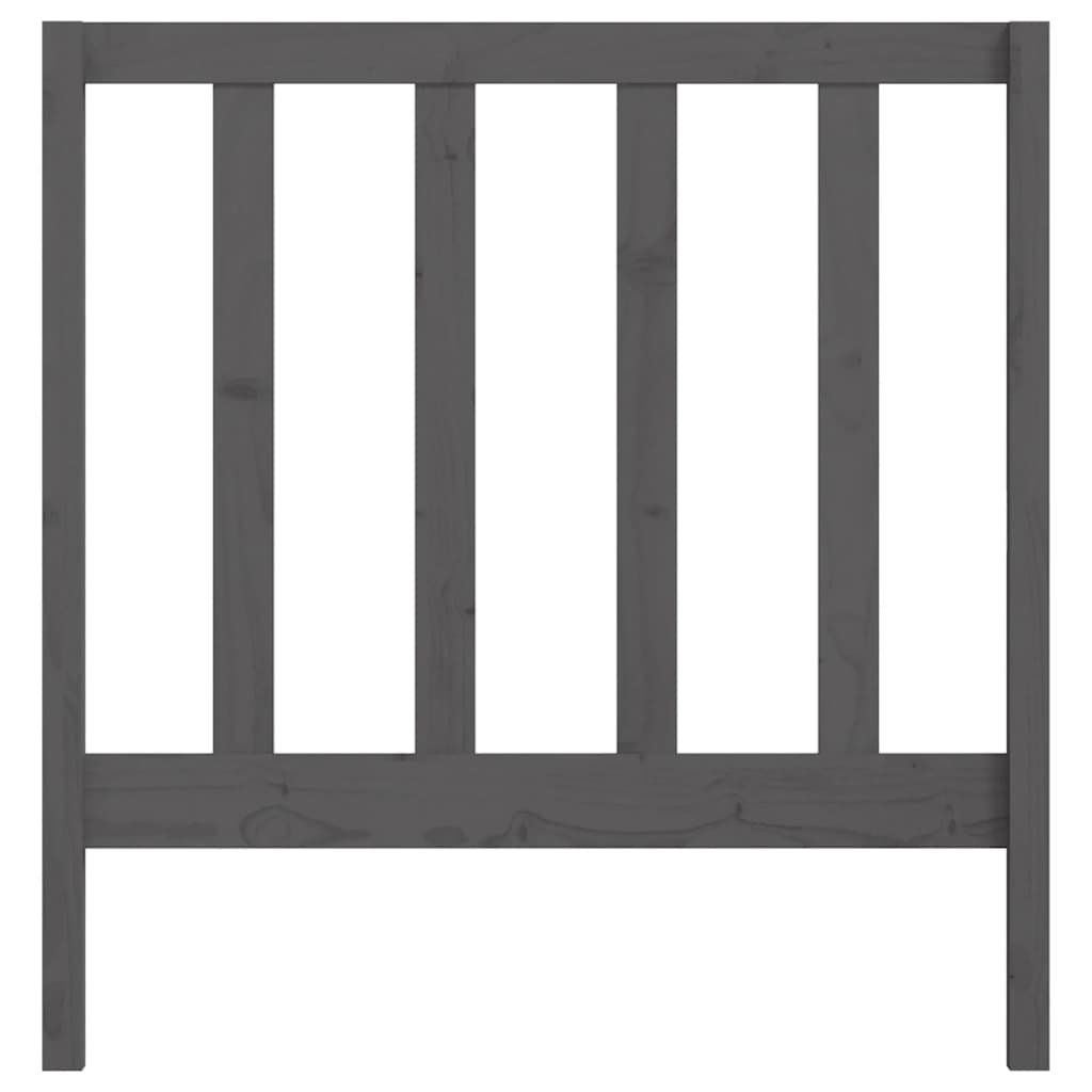 Tăblie de pat, gri, 96x4x100 cm, lemn masiv de pin GartenMobel Dekor