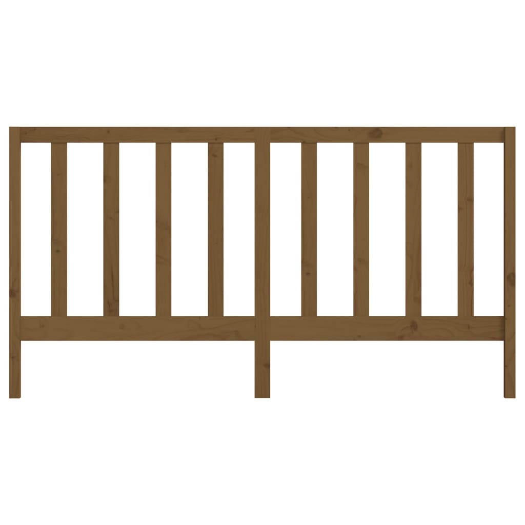 Tăblie de pat, maro miere, 206x4x100 cm, lemn masiv de pin GartenMobel Dekor