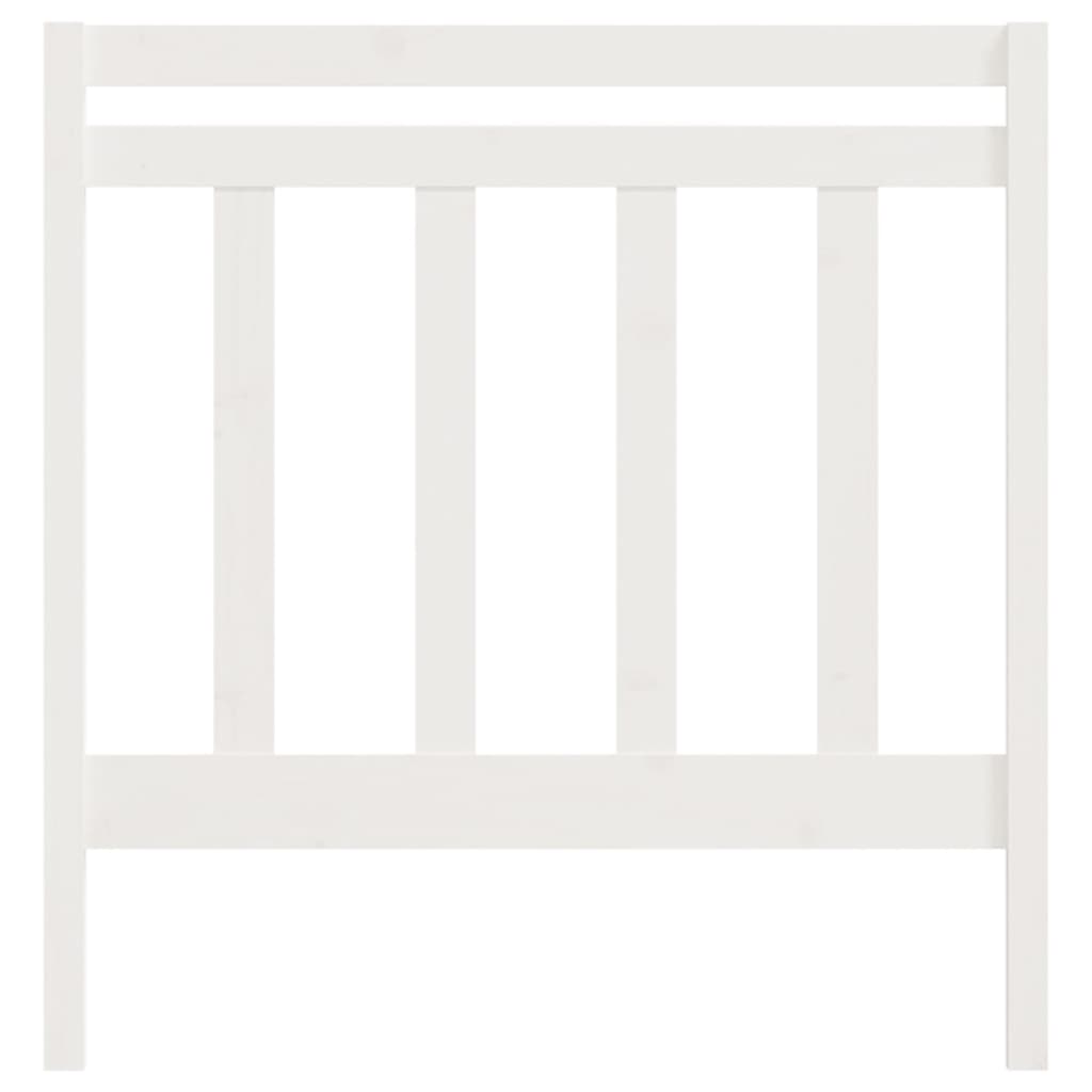 Tăblie de pat, alb, 106x4x100 cm, lemn masiv de pin GartenMobel Dekor