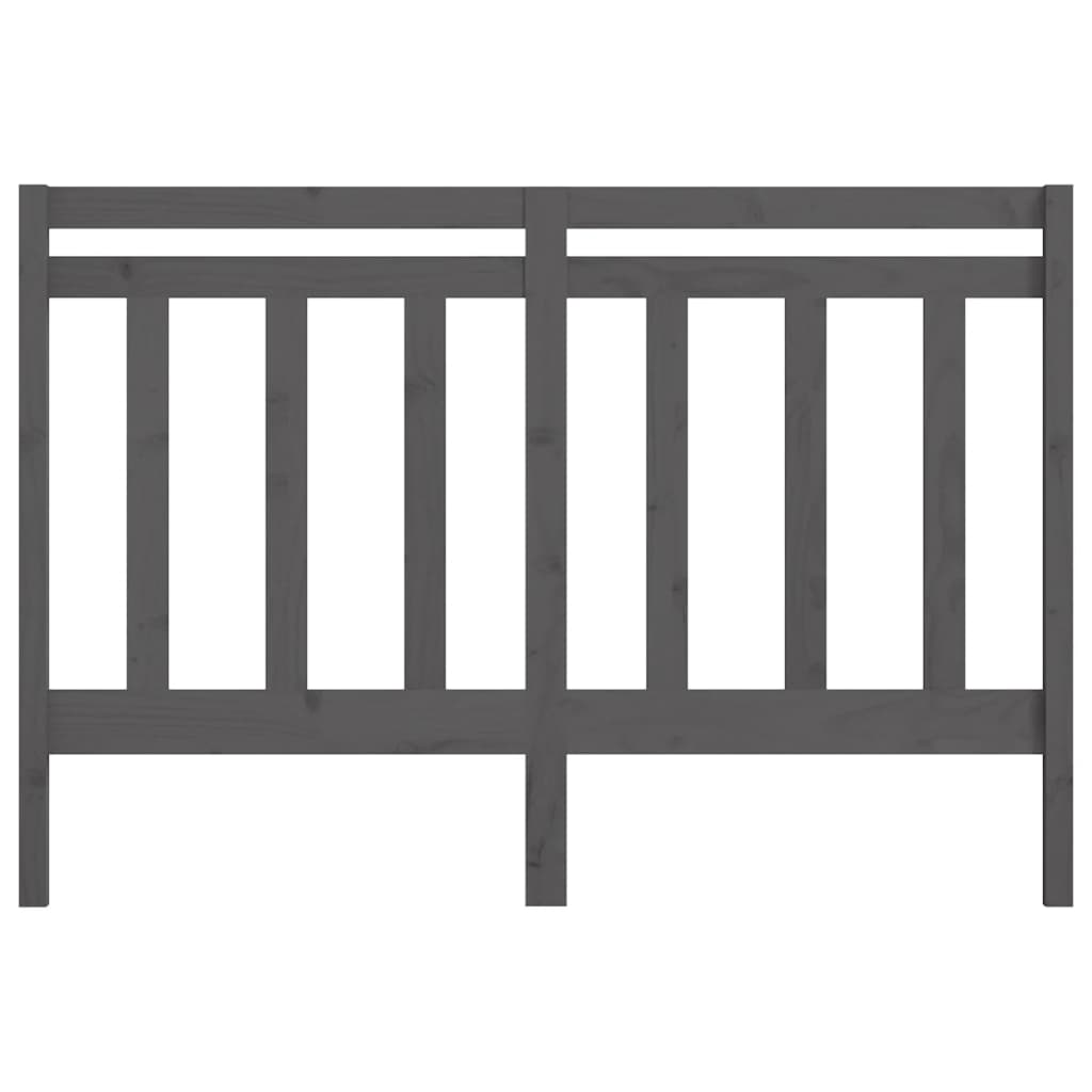 Tăblie de pat, gri, 141x4x100 cm, lemn masiv de pin GartenMobel Dekor