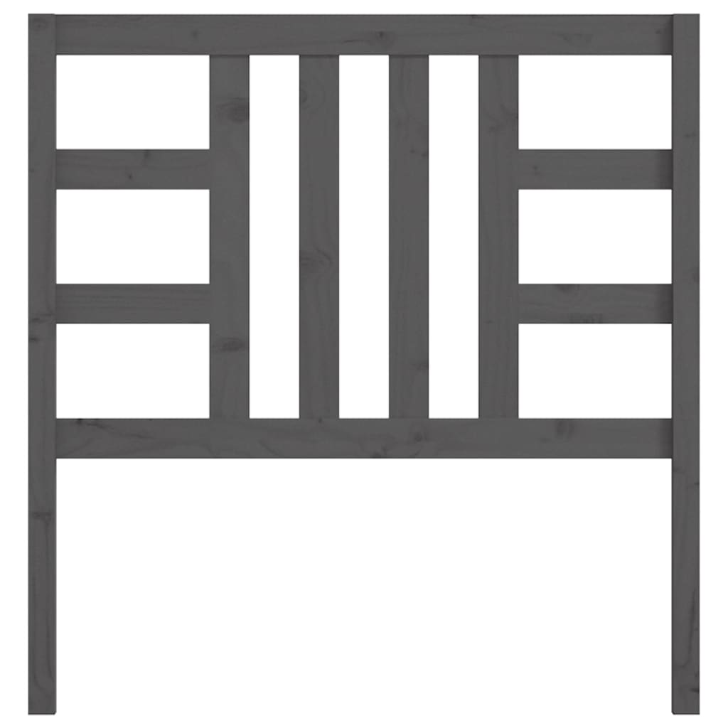 Tăblie de pat, gri, 106x4x100 cm, lemn masiv de pin GartenMobel Dekor