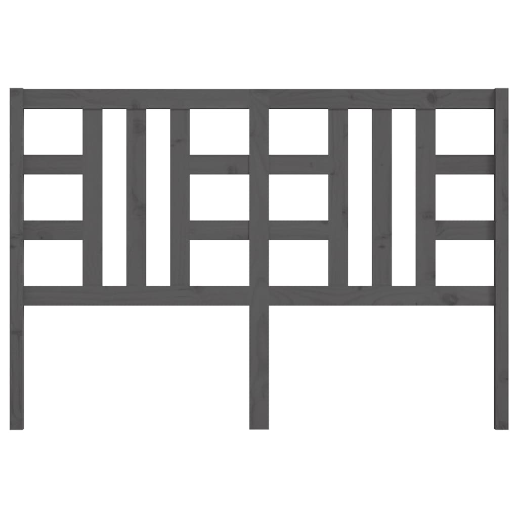 Tăblie de pat, gri, 126x4x100 cm, lemn masiv de pin GartenMobel Dekor