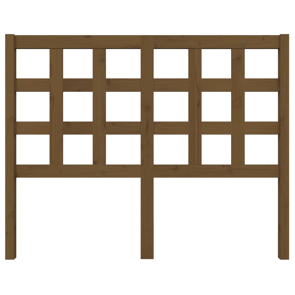 Tăblie de pat, maro miere, 125,5x4x100 cm, lemn masiv de pin GartenMobel Dekor