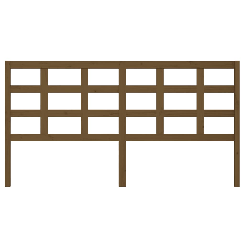Tăblie de pat, maro miere, 185,5x4x100 cm, lemn masiv de pin GartenMobel Dekor