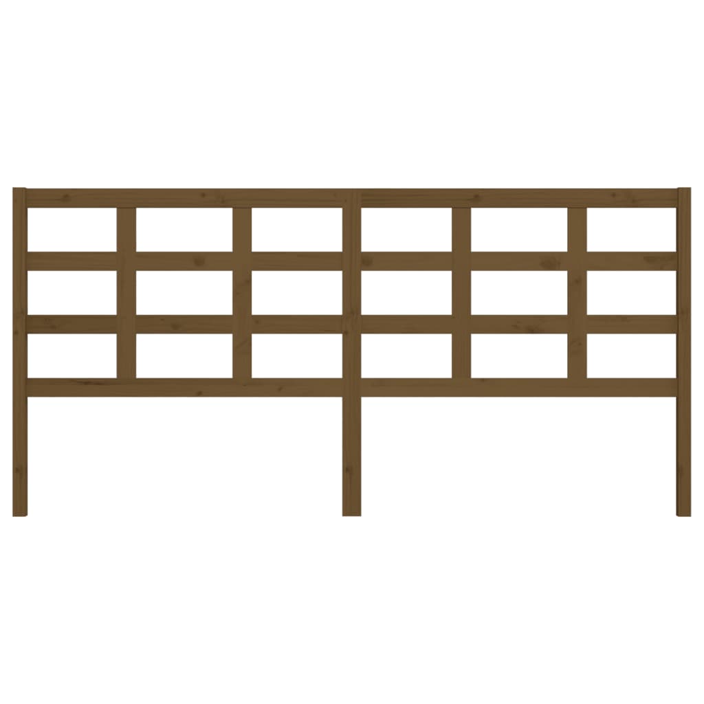 Tăblie de pat, maro miere, 205,5x4x100 cm, lemn masiv de pin GartenMobel Dekor