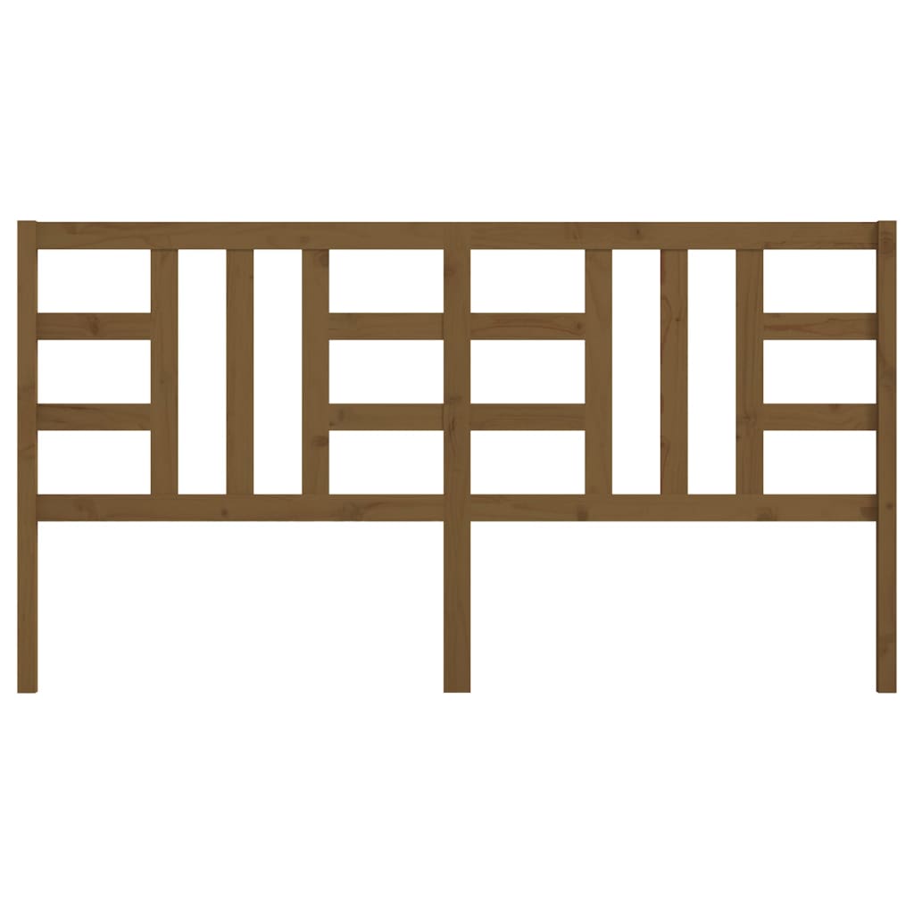 Tăblie de pat, maro miere, 206x4x100 cm, lemn masiv de pin GartenMobel Dekor