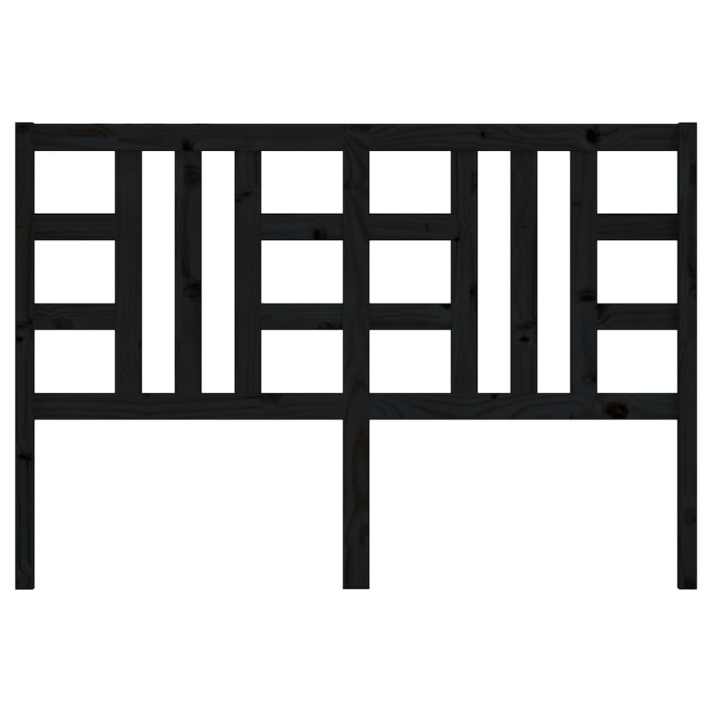 Tăblie de pat, negru, 166x4x100 cm, lemn masiv de pin GartenMobel Dekor