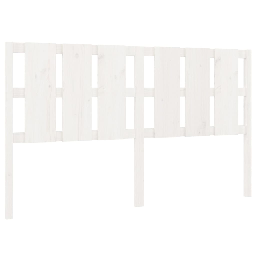 Tăblie de pat, alb, 165,5x4x100 cm, lemn masiv de pin GartenMobel Dekor