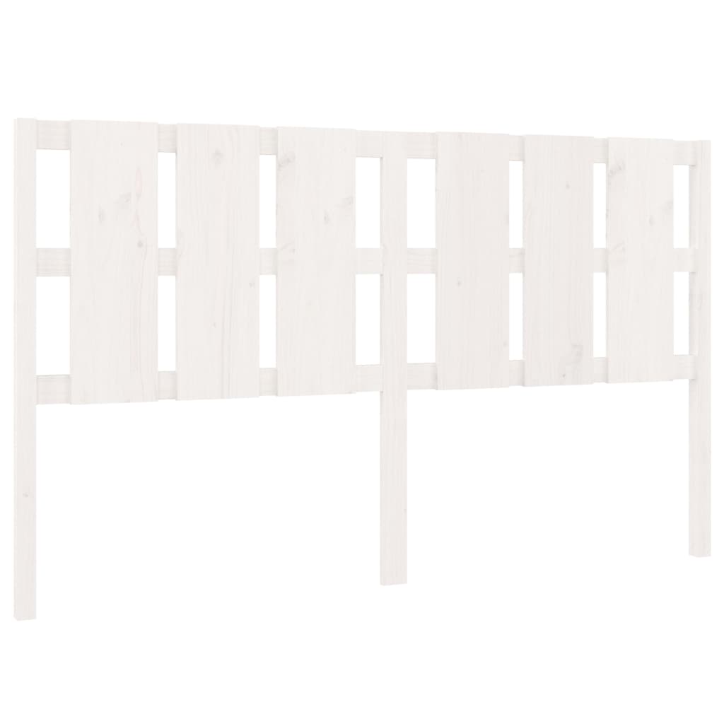 Tăblie de pat, alb, 185,5x4x100 cm, lemn masiv de pin GartenMobel Dekor