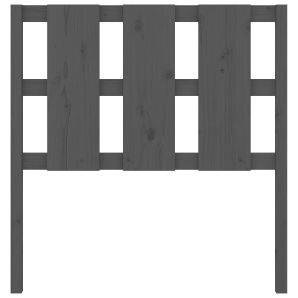 Tăblie de pat, gri, 105,5x4x100 cm, lemn masiv de pin GartenMobel Dekor