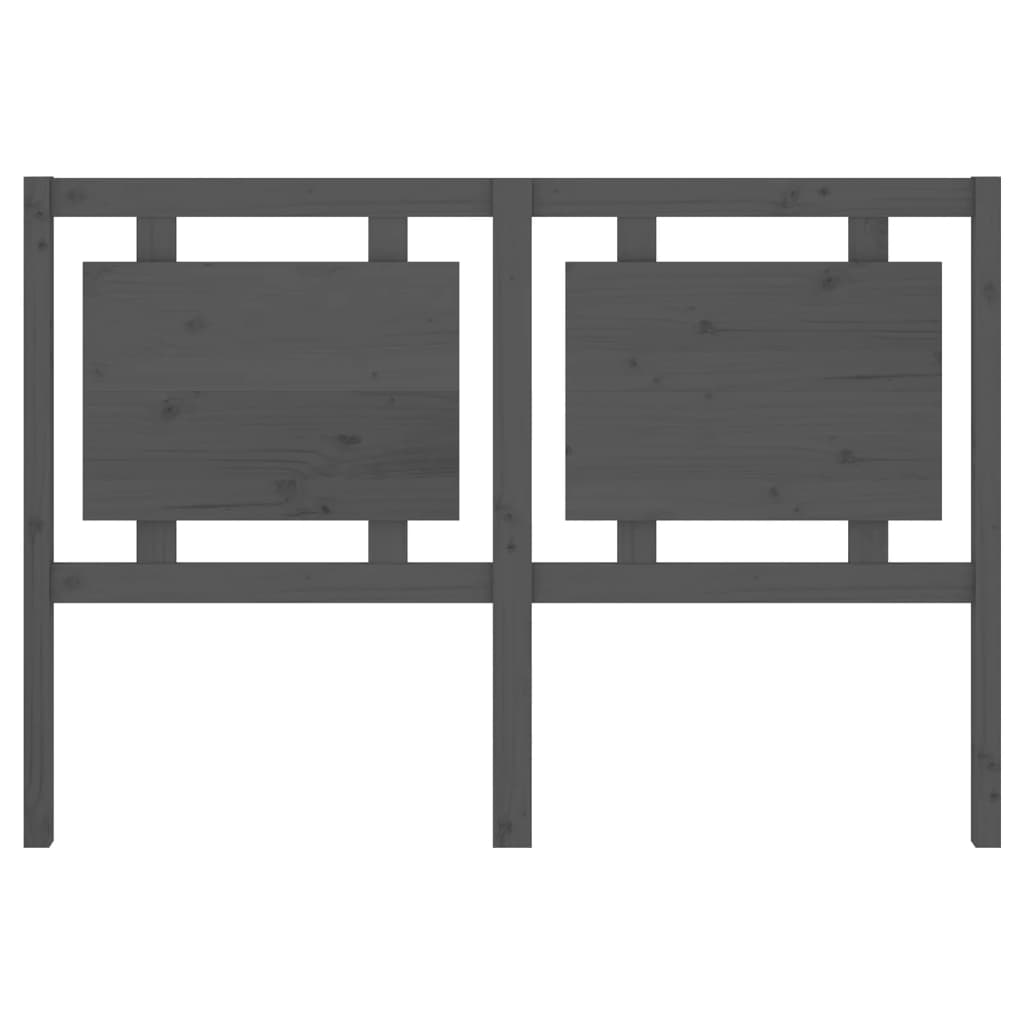 Tăblie de pat, gri, 145,5x4x100 cm, lemn masiv de pin GartenMobel Dekor