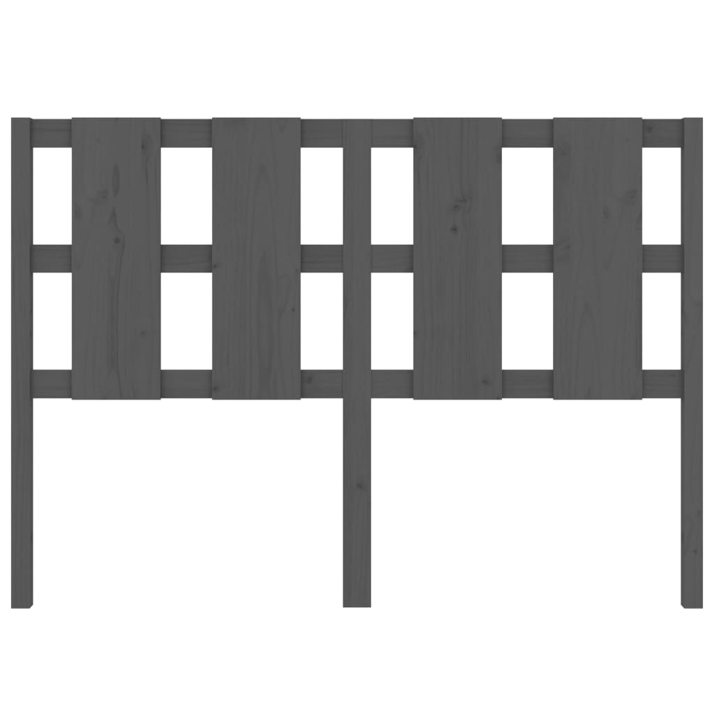 Tăblie de pat, gri, 145,5x4x100 cm, lemn masiv de pin GartenMobel Dekor